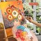 Shuttle Art 48 Pack Acrylic Paint Set, 30 Colors Acrylic Paint (36ml) with 10 Brushes 5 Canvas 1 Paint Knife 1 Palette 1 Art Sponge, Complete Set for Kids, Adults Painting on Canvas Rocks Wood Ceramic